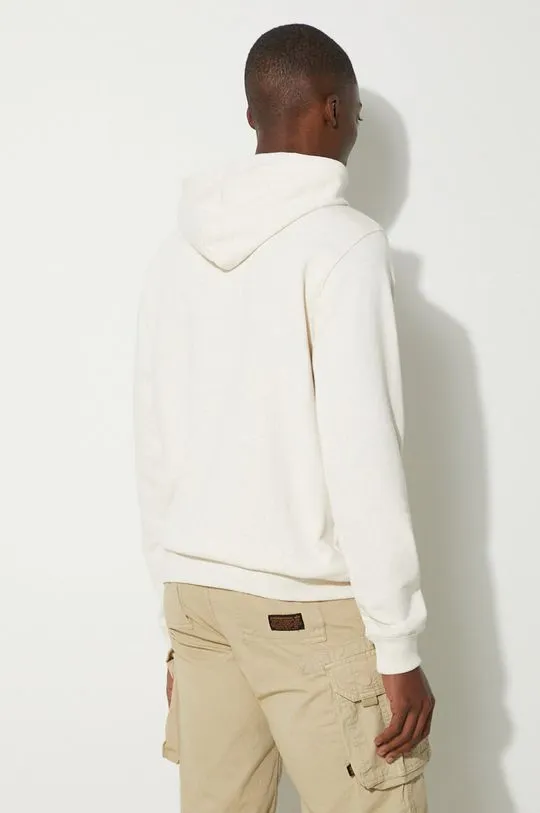 adidas Originals cotton sweatshirt adidas Originals Metro AAC Hood IC8382 men's beige color