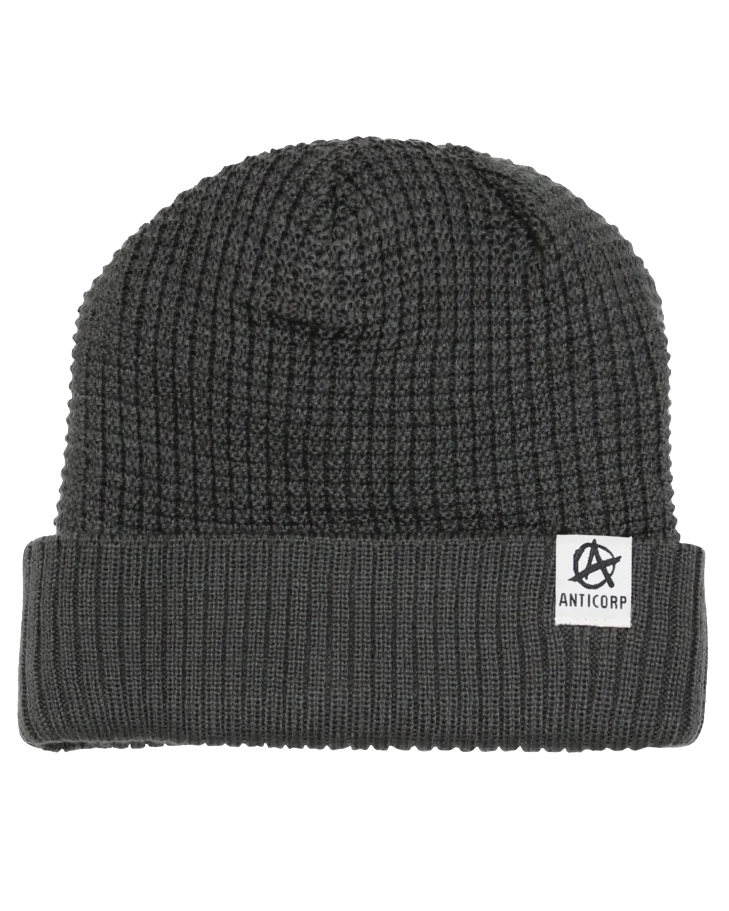 Anticorp Grid Lined Beanie - Dark Grey