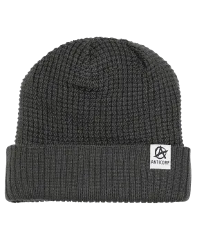 Anticorp Grid Lined Beanie - Dark Grey