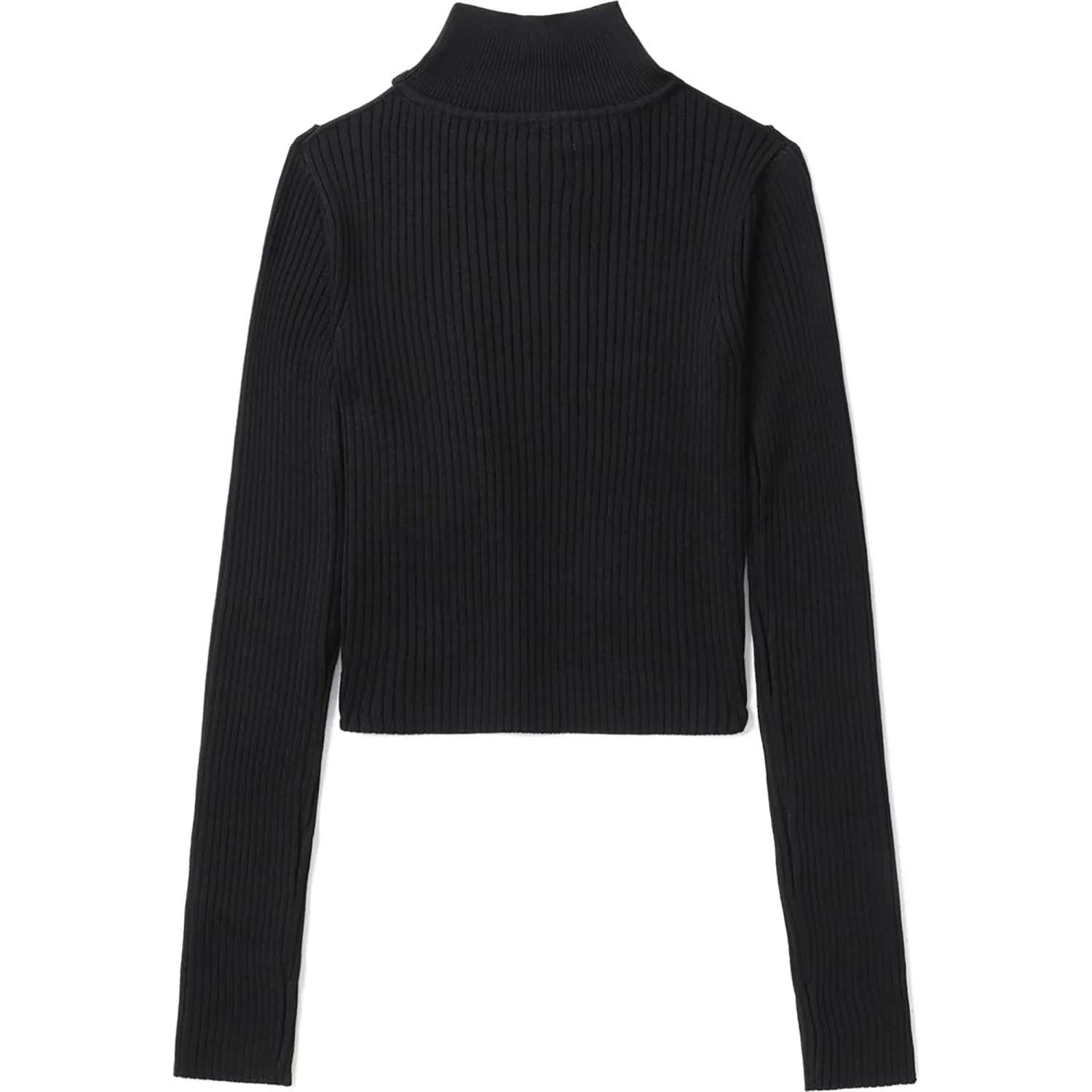 APEE TURTIENECK CUT-OUT KNIT TOP LADIES