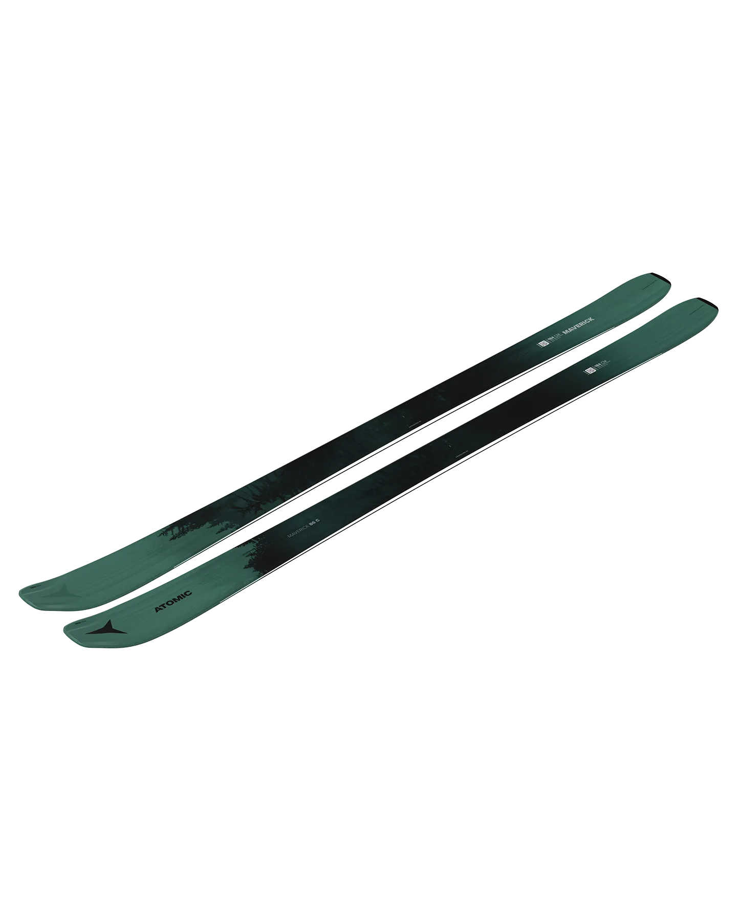 Atomic Maverick 86 C Women's Snow Skis - Dark Green/Black - 2025