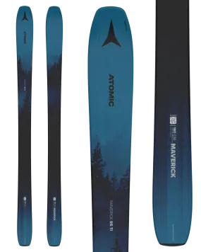 Atomic Maverick 95 Ti Snow Skis - Blue/Black - 2025