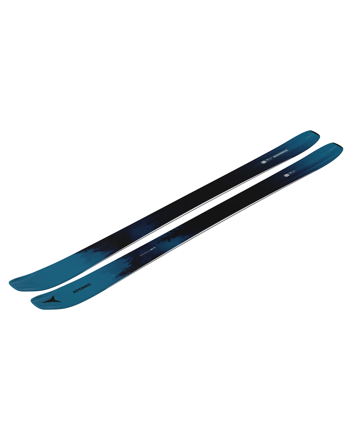 Atomic Maverick 95 Ti Snow Skis - Blue/Black - 2025