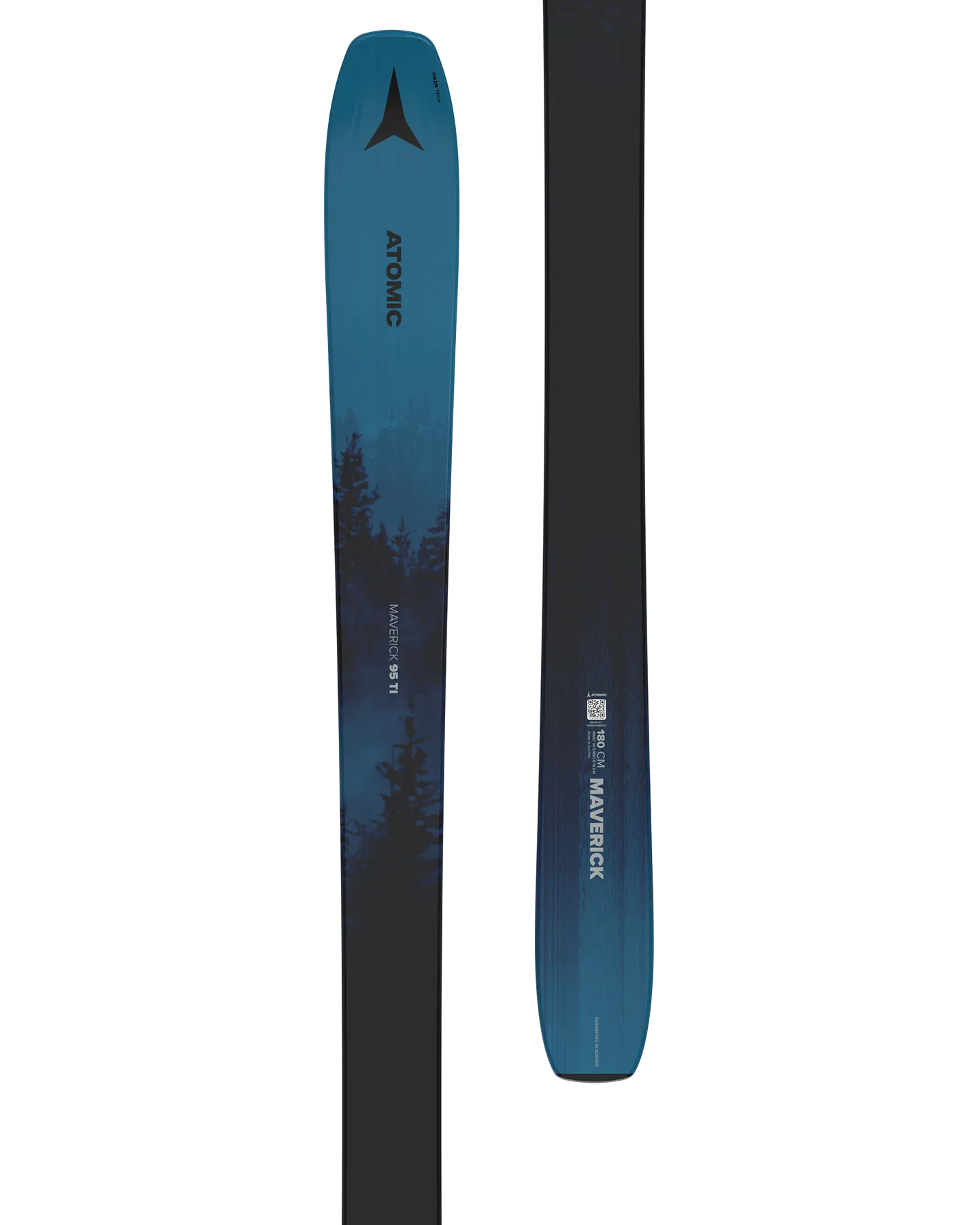 Atomic Maverick 95 Ti Snow Skis - Blue/Black - 2025