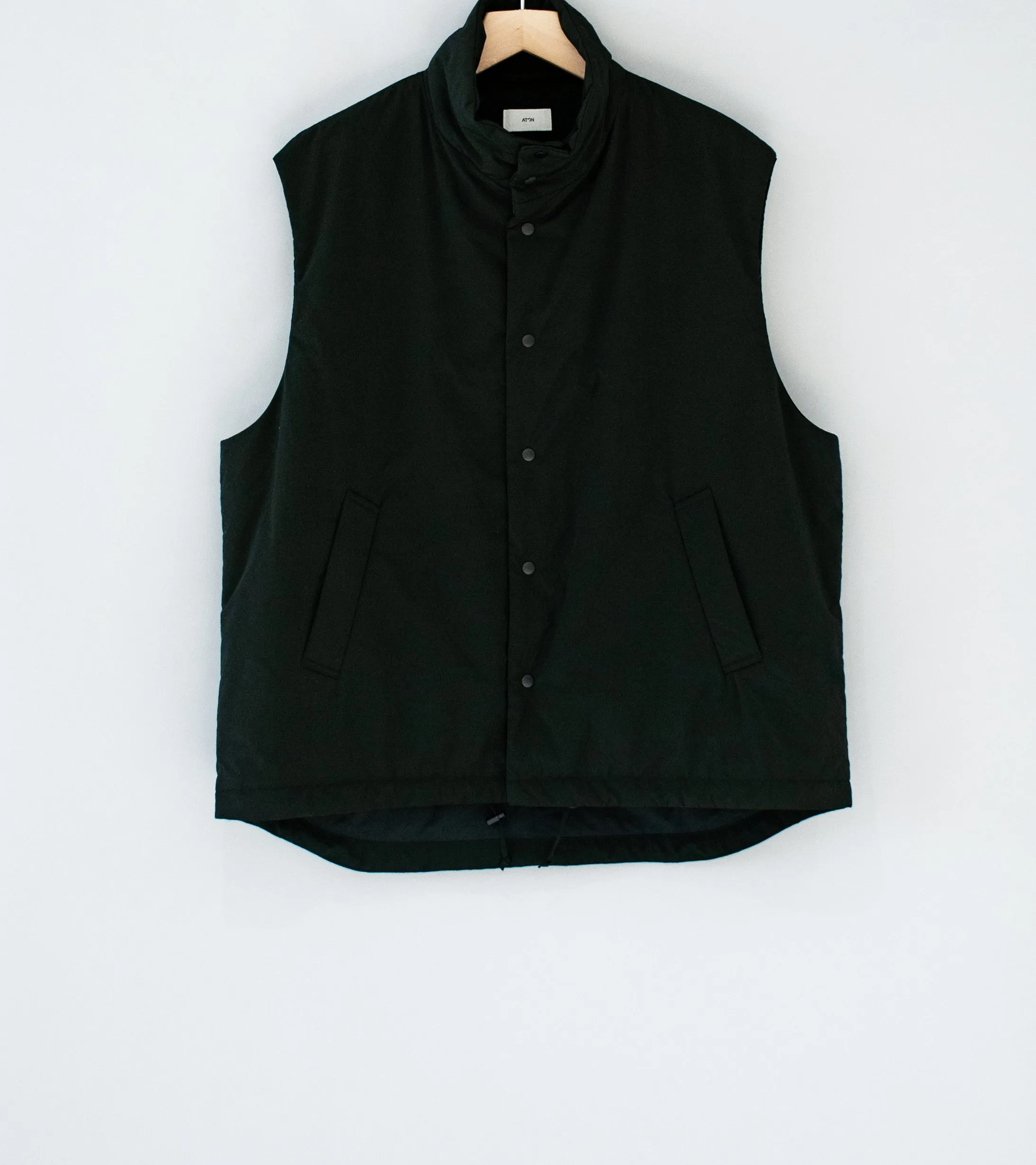 Aton 'Padded Vest' (Black Techno Cotton)