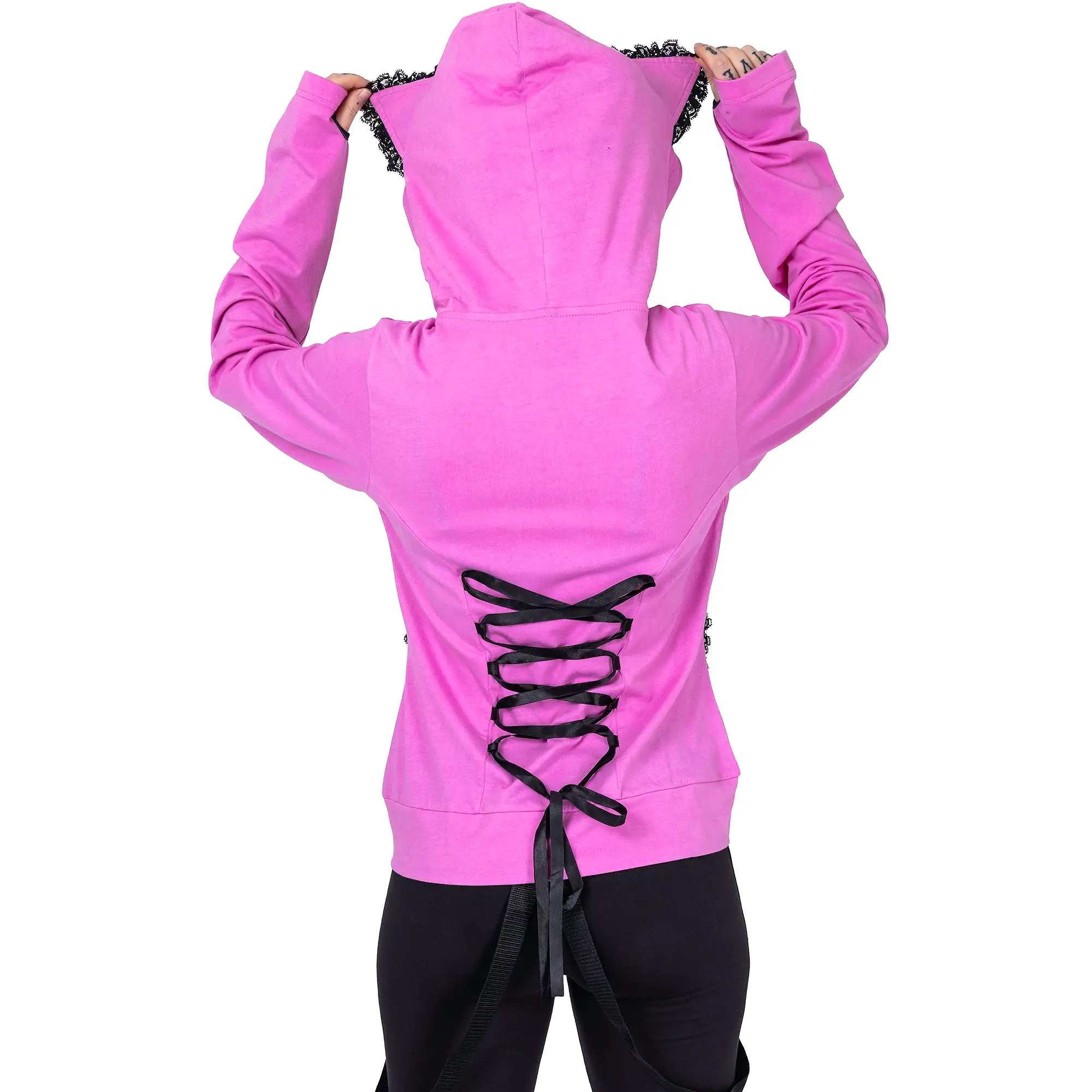 BBK FRILL HOOD - PINK