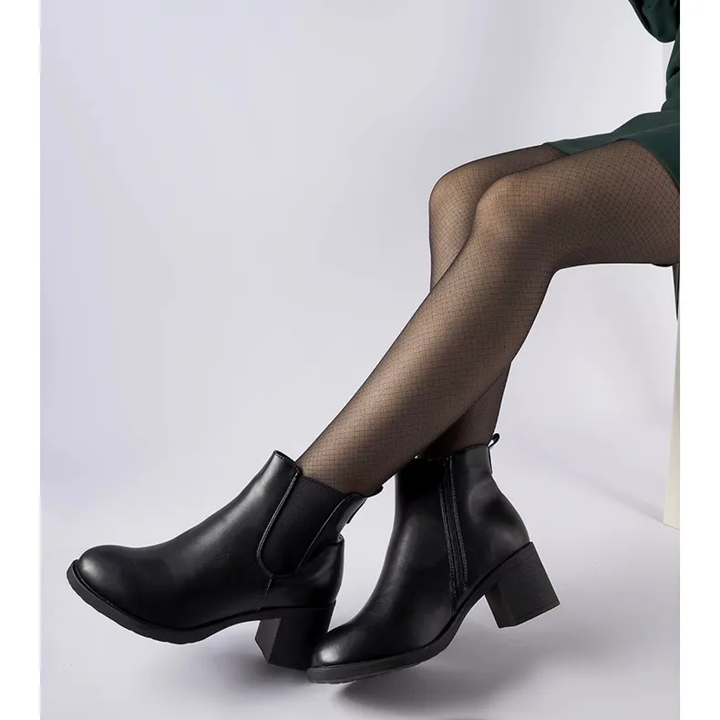 Black Pacific ankle boots