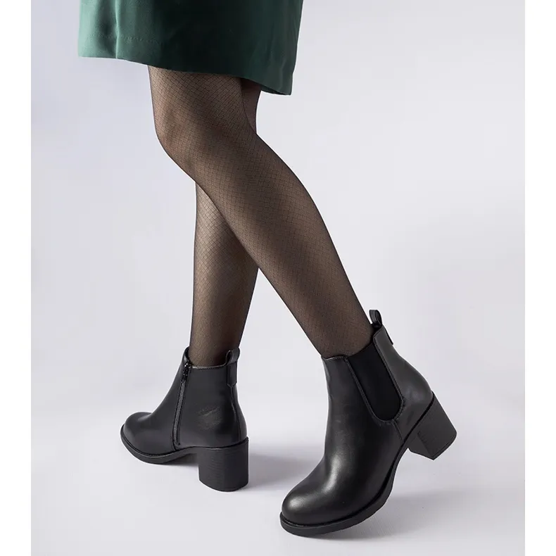 Black Pacific ankle boots