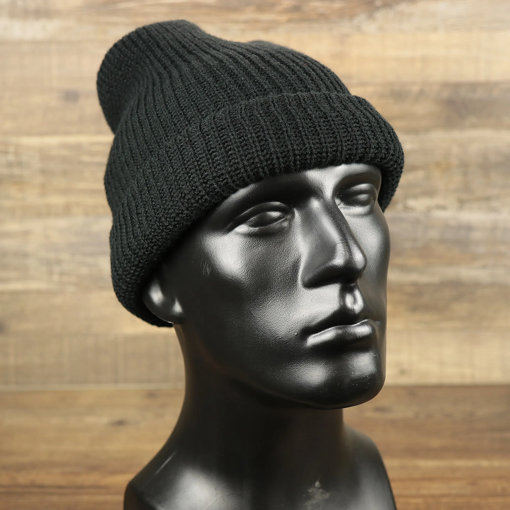 Black Snug Fit Three Hole Balaclava | Black Knit Ski Mask