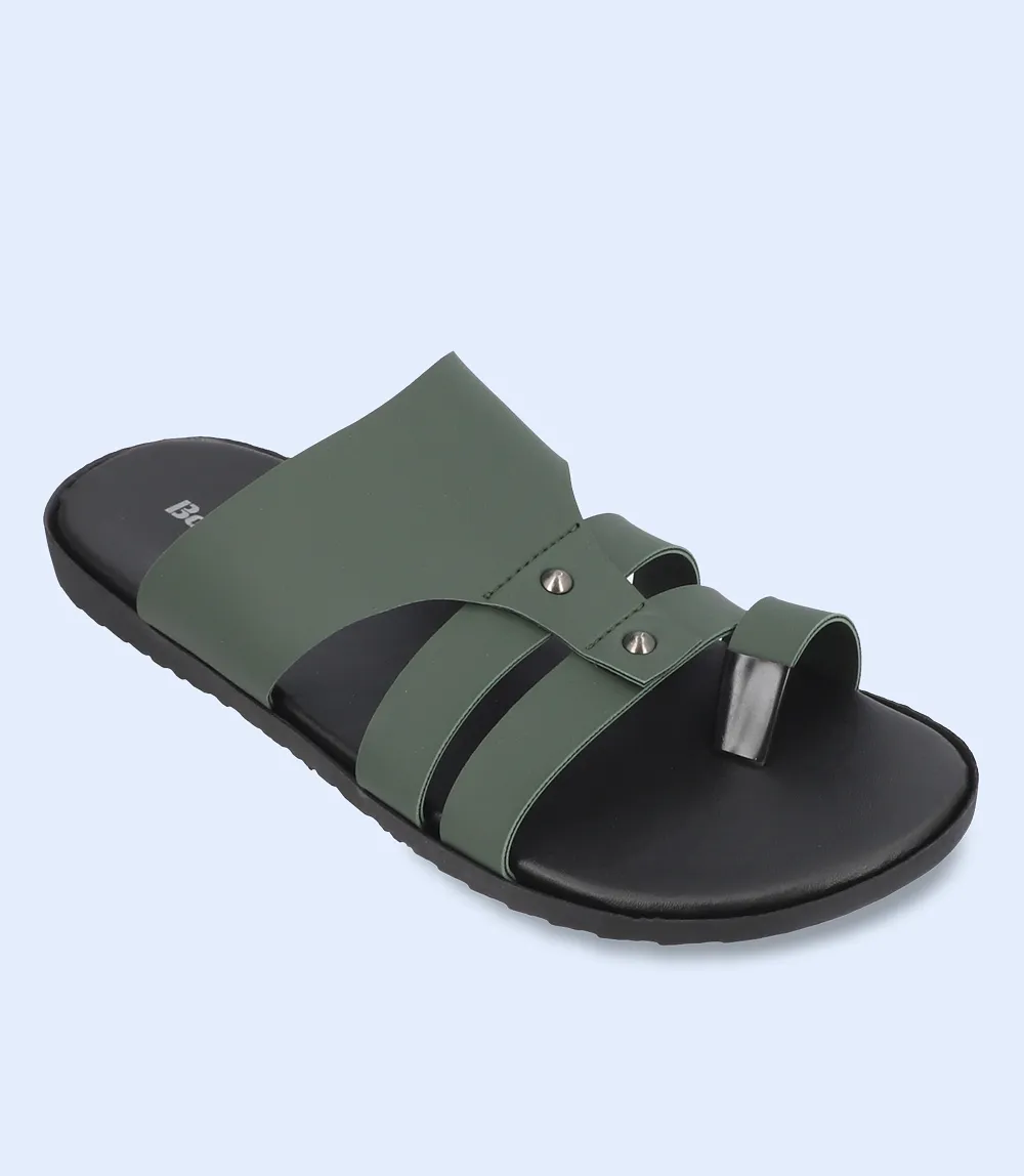 BM5473-OLIVE-Men Chappal