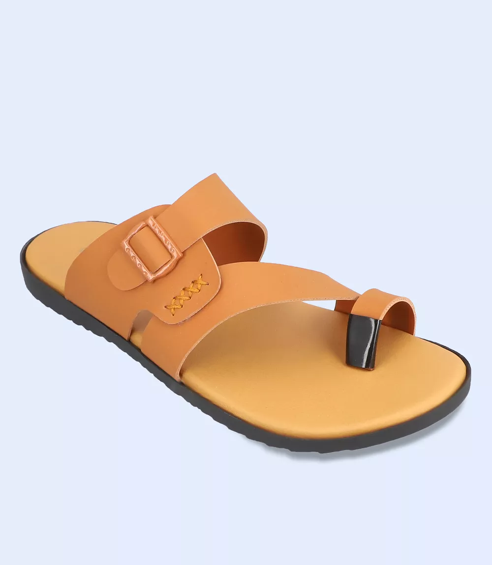 BM5474-TAN-Men Casual Chappal