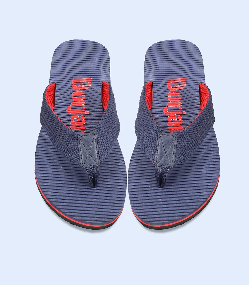 BM5562-NAVY BLUE-Men Flip Flop