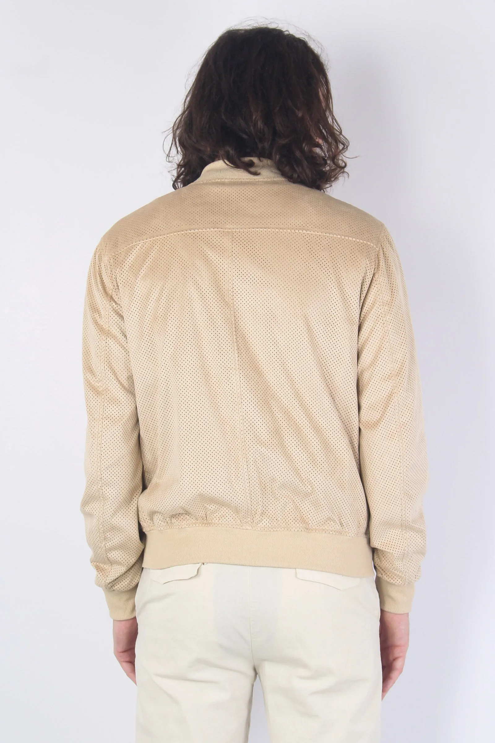 Bomber Traforato Beige