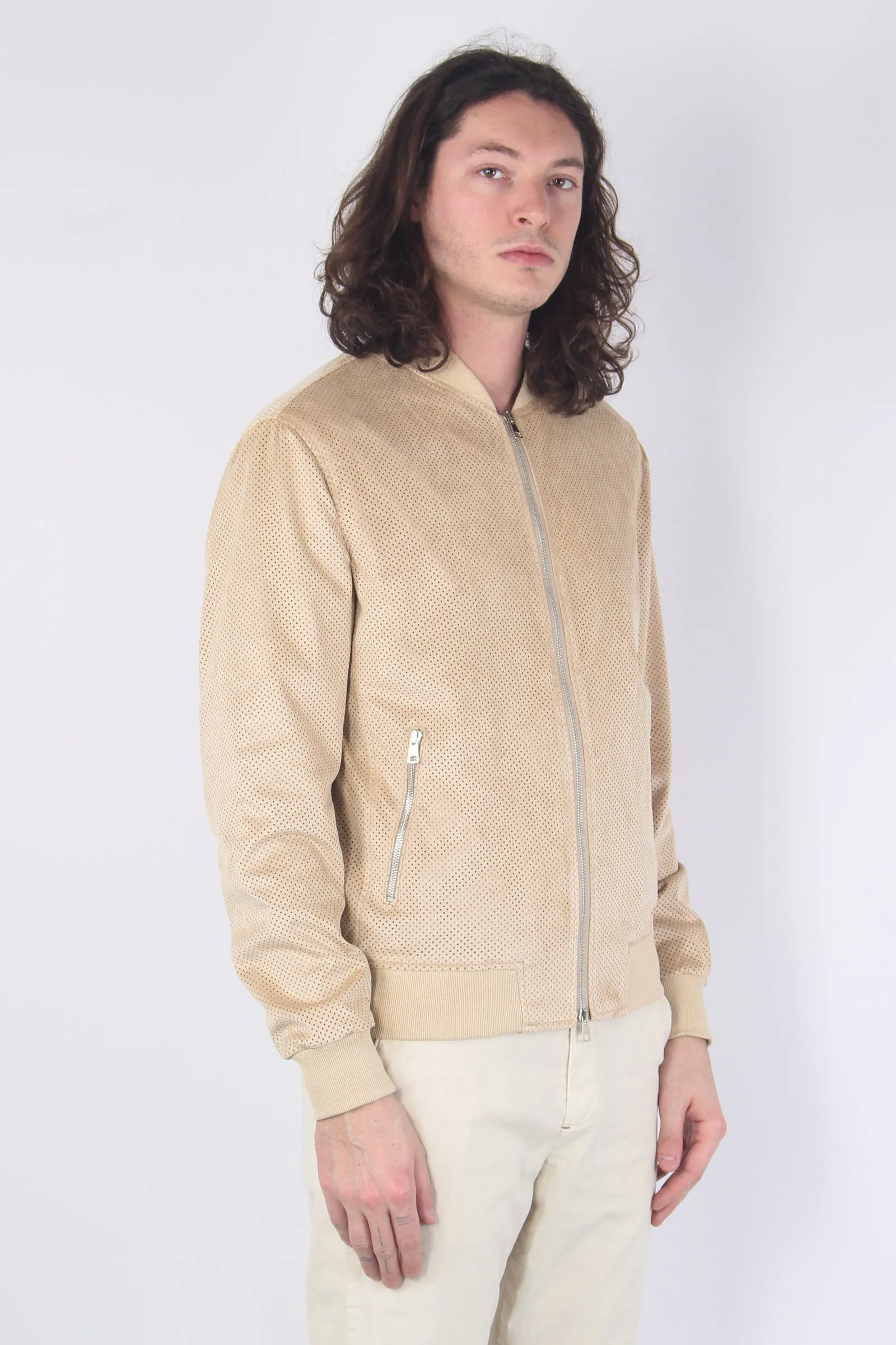 Bomber Traforato Beige