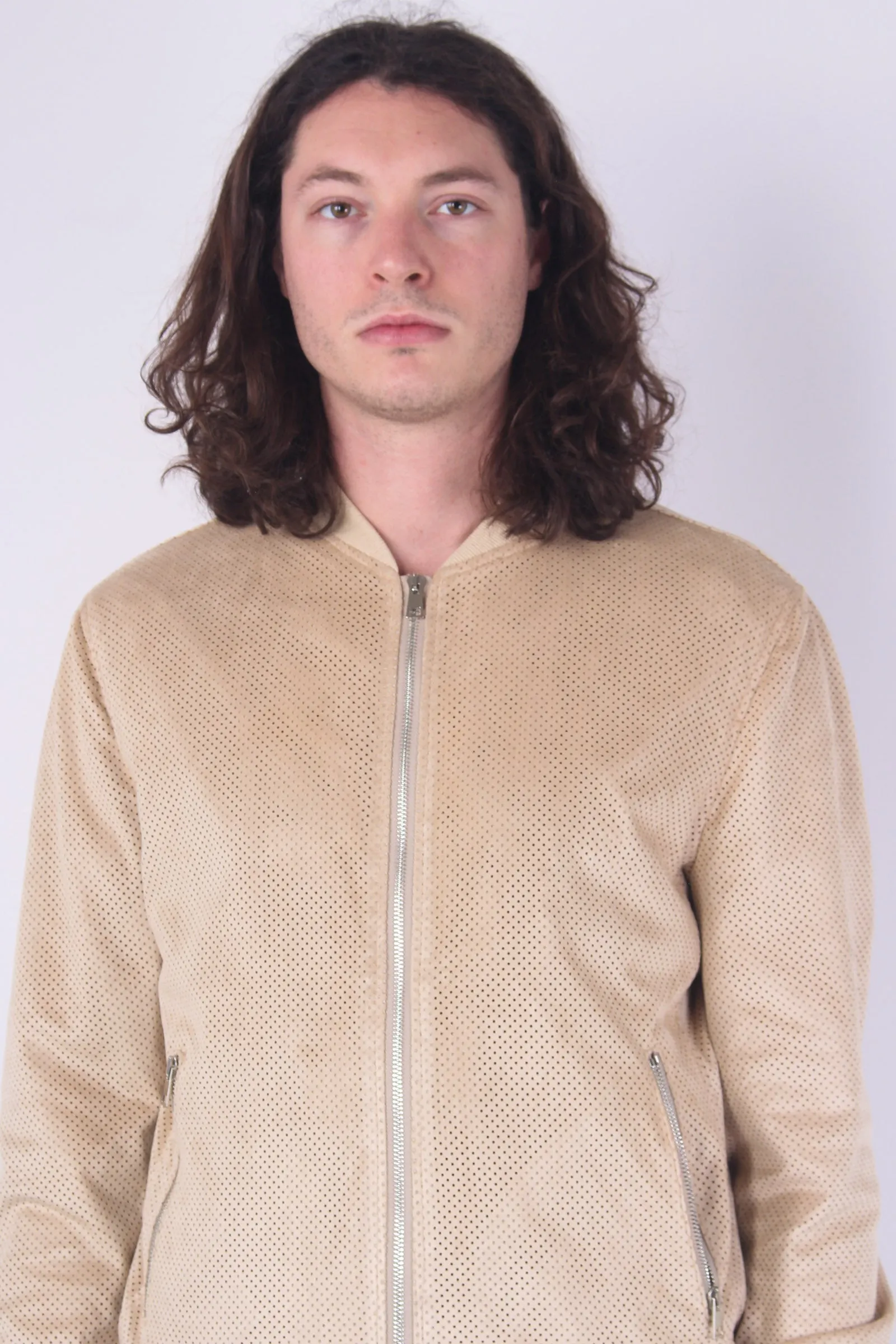 Bomber Traforato Beige