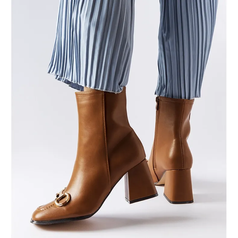 Brown ankle boots from Castione