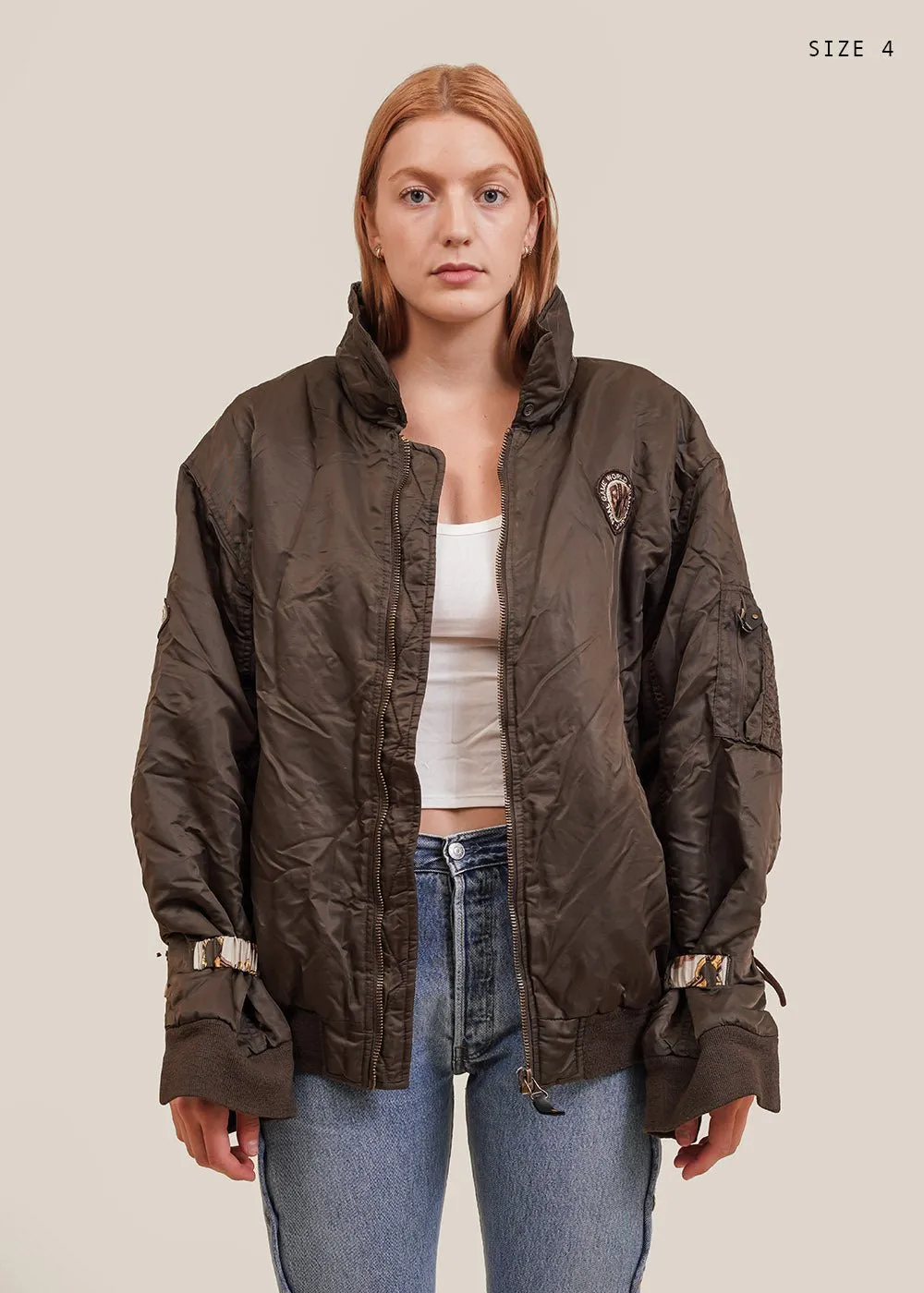 Brown Iconic Bomber