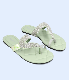 BW9741-Mint green-Women Chappal