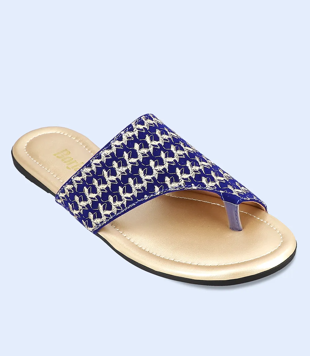 BW9903-BLUE-Women Chappal