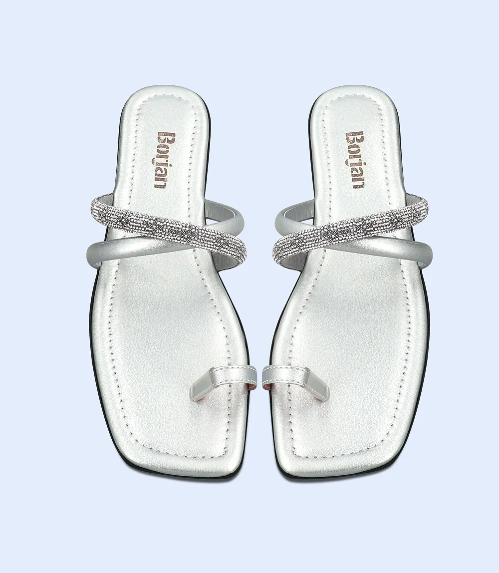 BW9905-SILVER-Women chappal