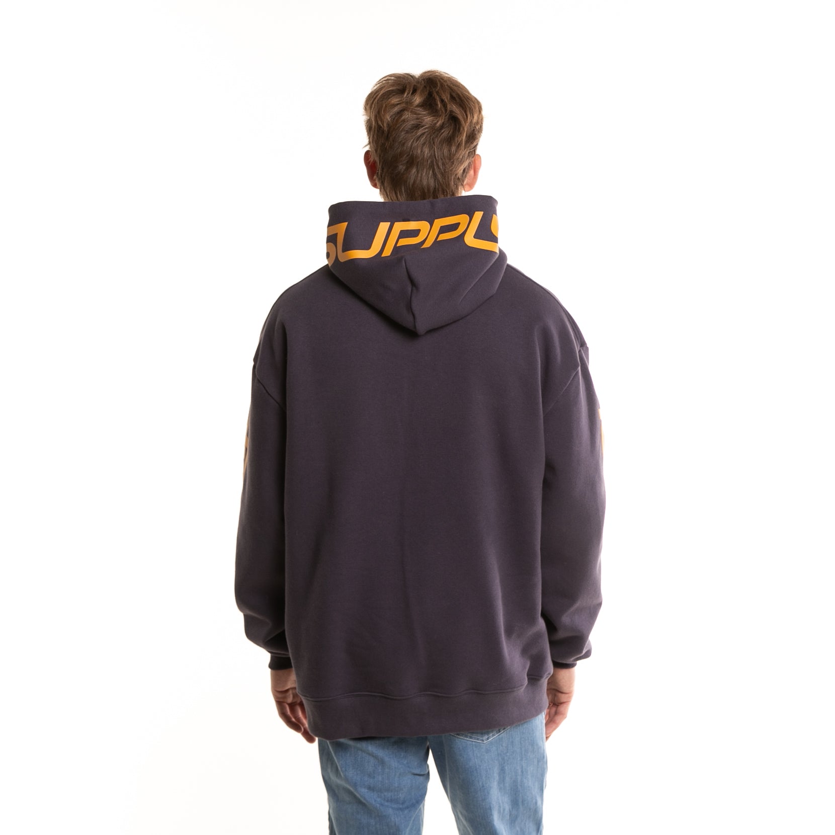 Canguro Rusty Shoulda Shroug Hood Navy/Gold