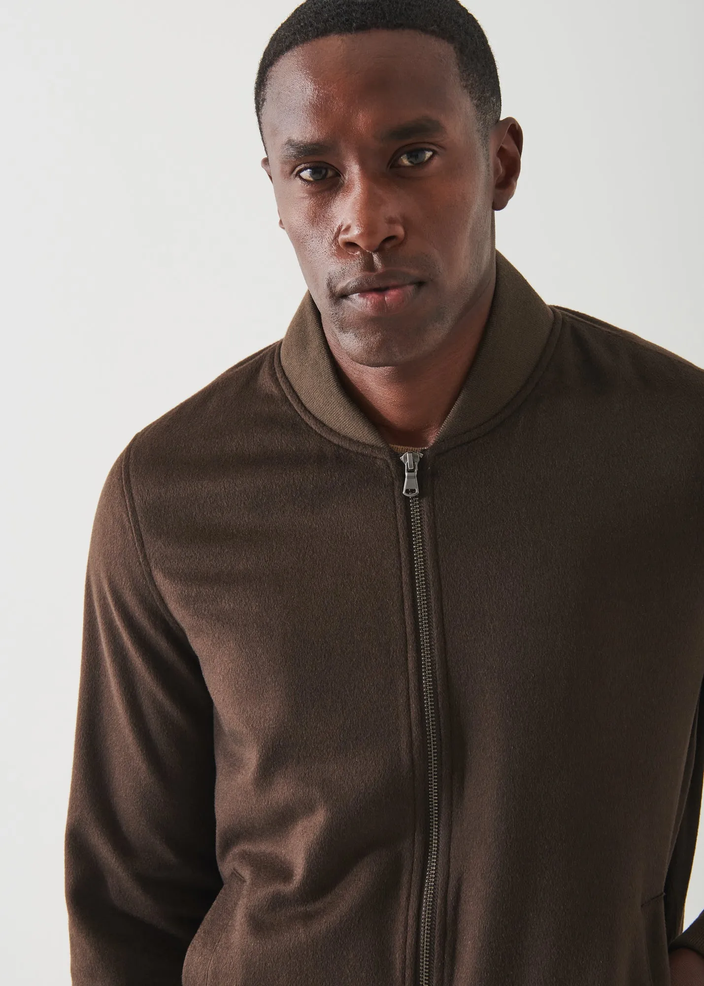 CASHMERE BASEBALL BOMBER