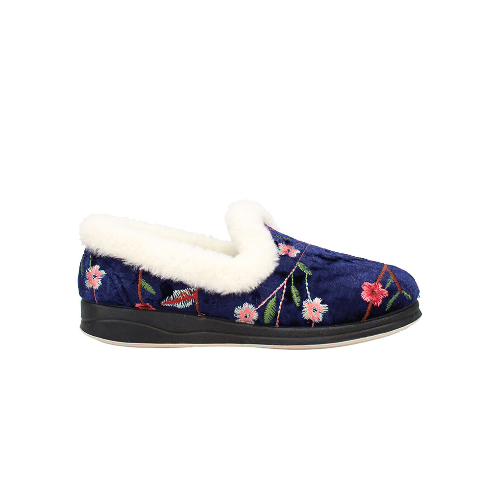 Clarice Wide Fit Women's Slip On Slipper