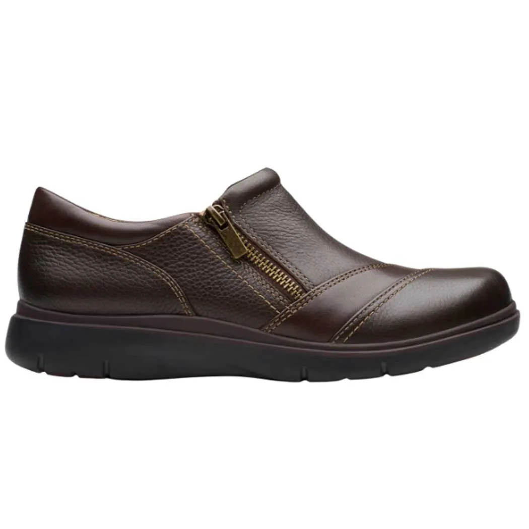 Clarks Certina Pure Slip-On Dark Brown (Women's)