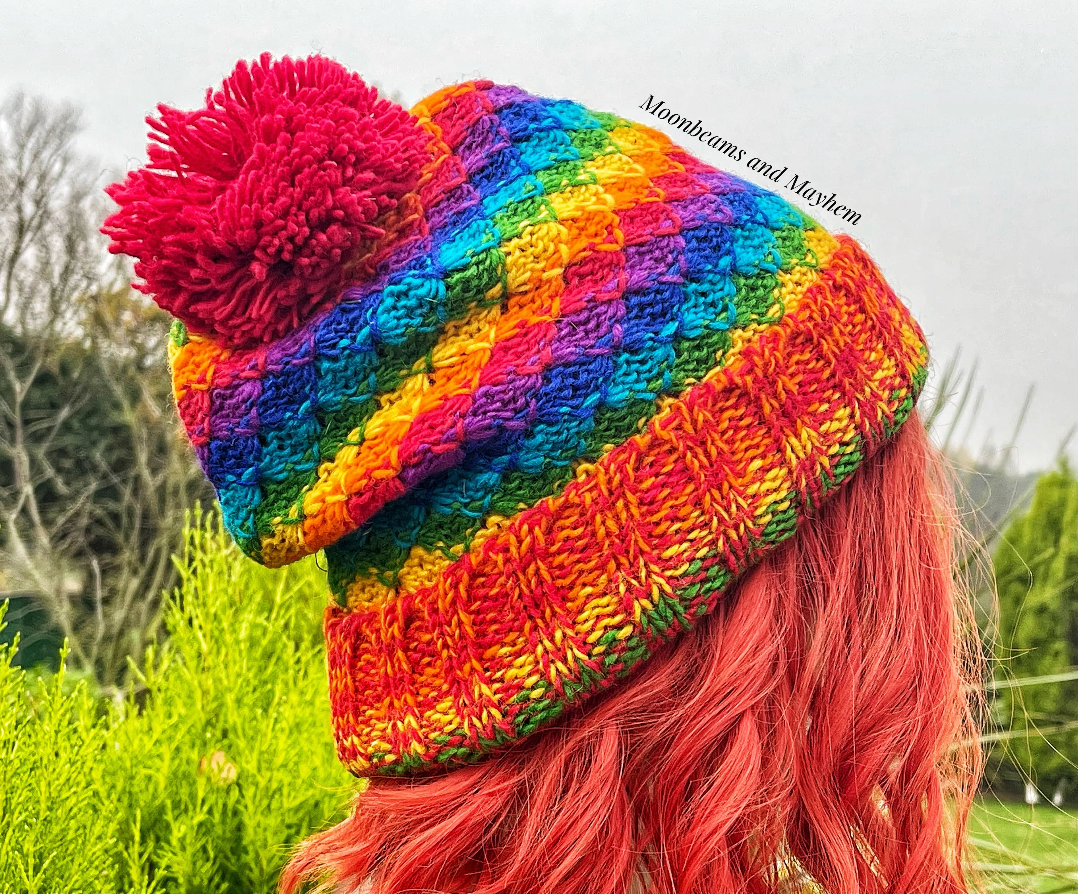 COLOUR BOMB FLEECE LINED BEANIE HAT