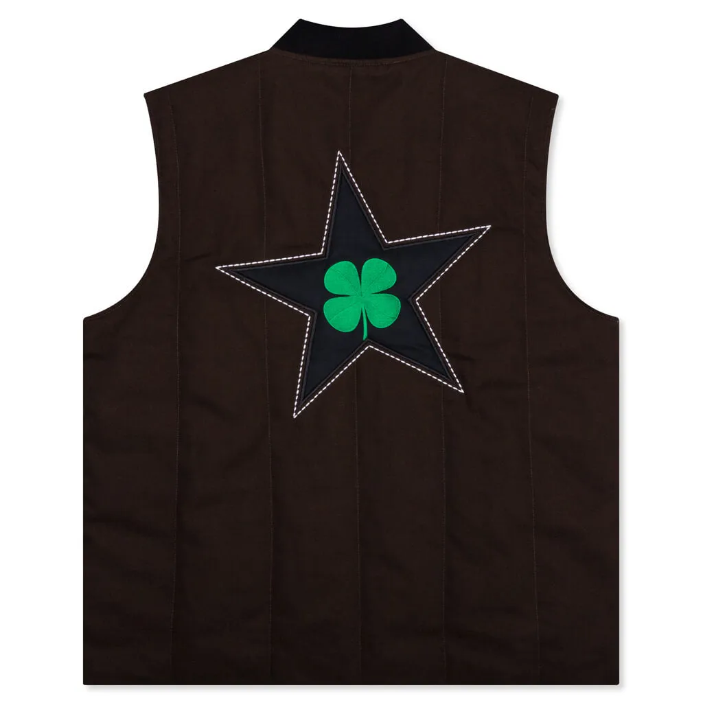 Converse x Patta Four-Leaf Clover Utility Reversible Padded Vest - Java