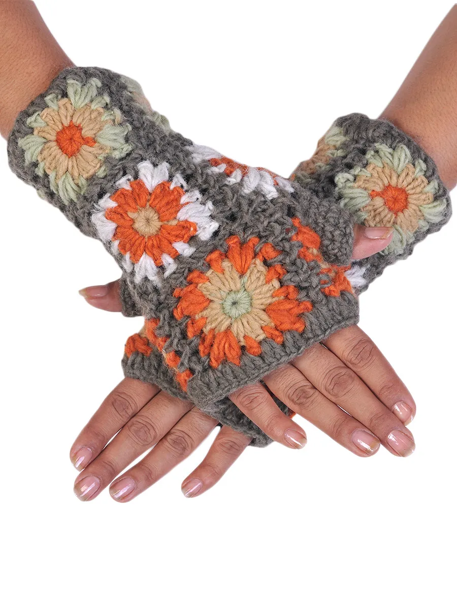 Crochet Woolen Handwarmer