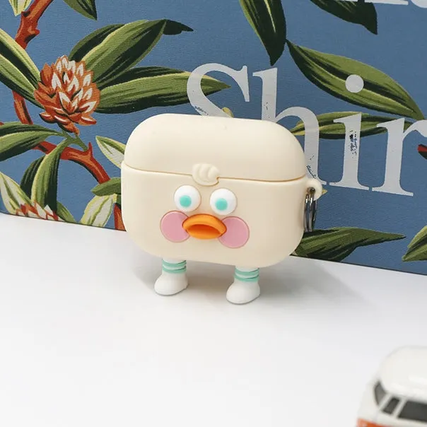 Cute Toast Duck Characters Airpods Pro Cases Accessory Silicone Protect Apple Gadget Accessories