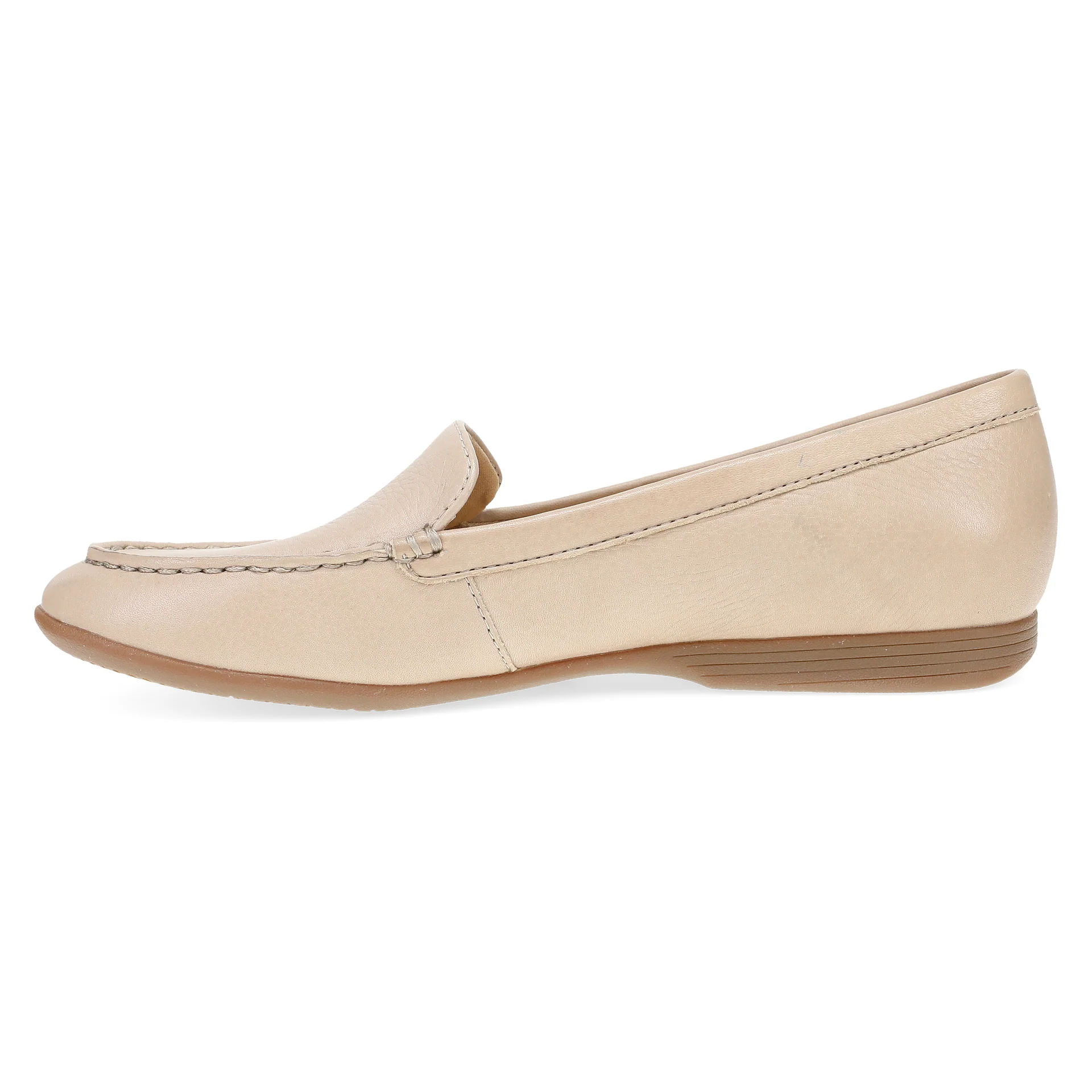 Dansko Women’s Lorri Slip On Loafer-Sand Tumbled