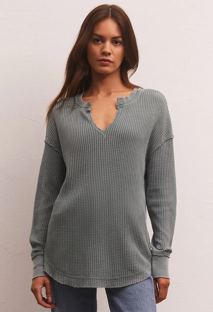 Driftwood Thermal LS Top-Calypso Green