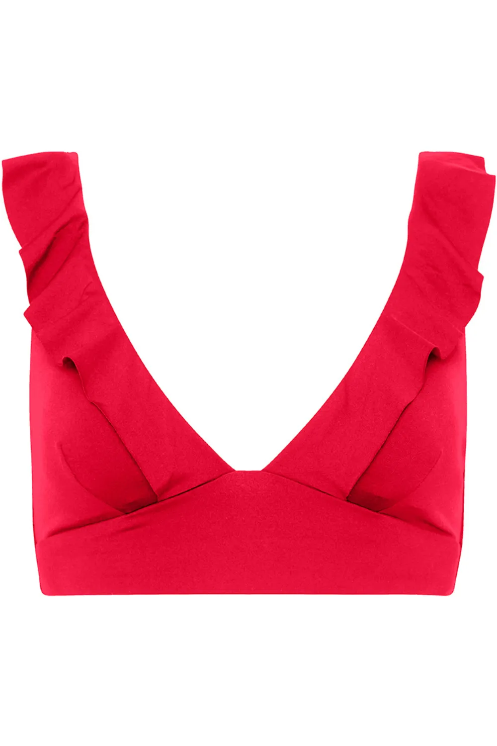 Eco Essentials Frill Bikini Top