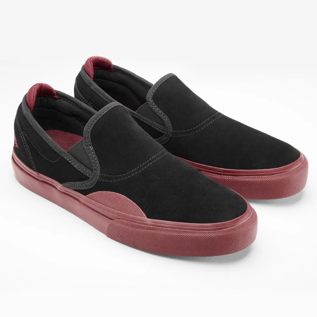 Emerica Wino G6 Slip On - (Skateshop Day) Black Red