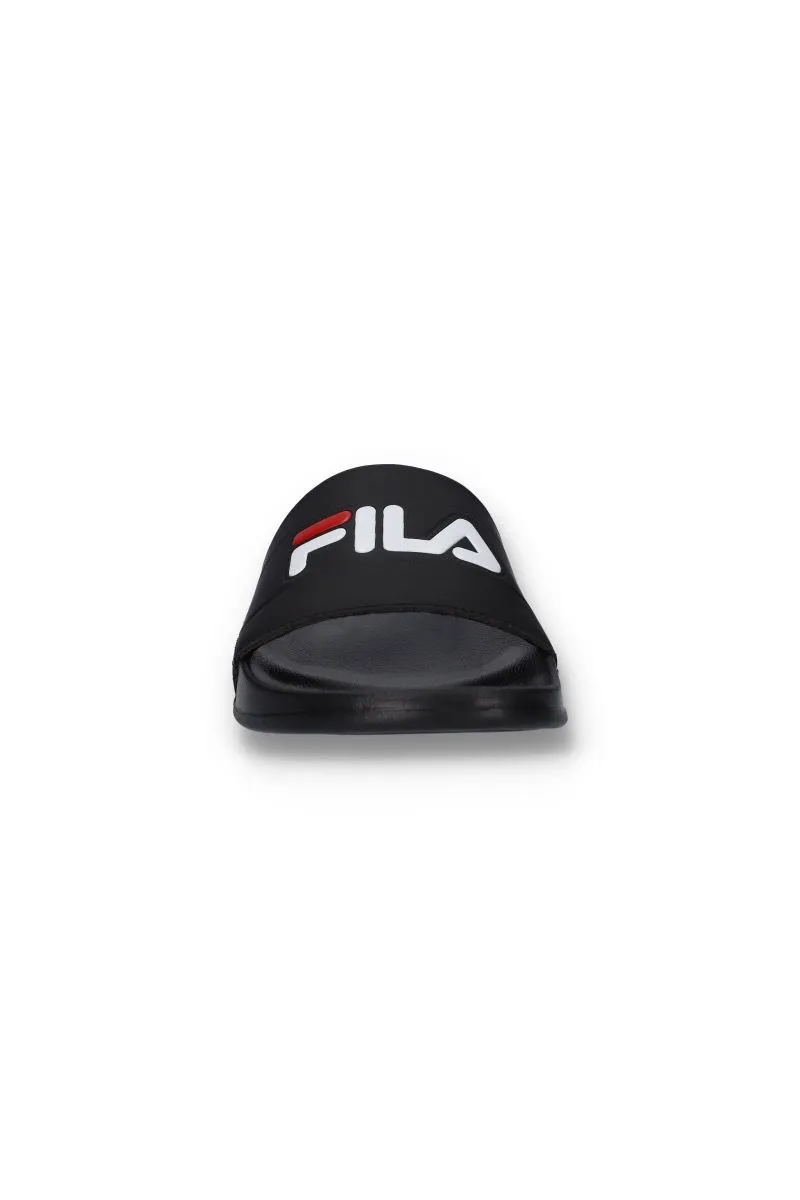 Fila Slip On Logo Pool Sliders Black