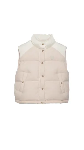 GG Cotton Canvas Padded Vest - Light Pink