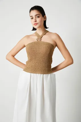 Halter Knit Top