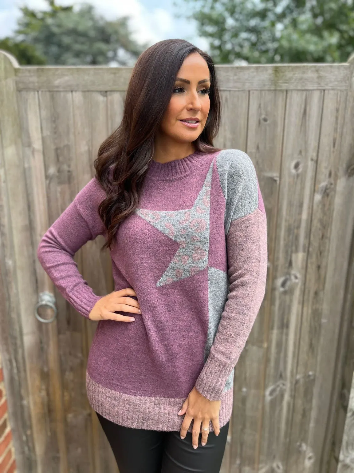 High Neck Star Jumper Cate