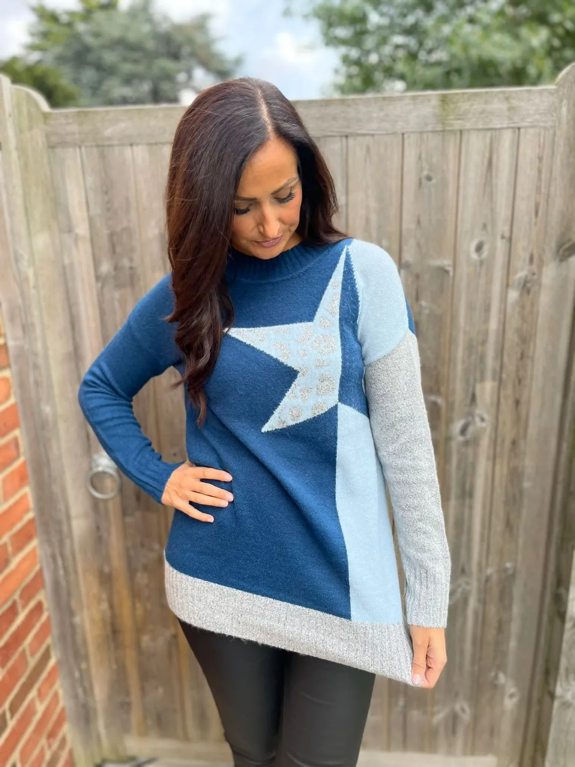 High Neck Star Jumper Cate