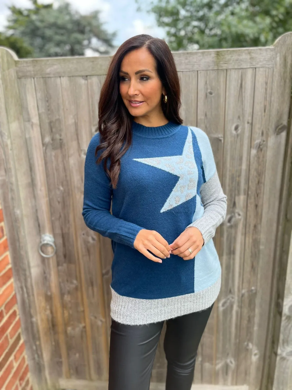 High Neck Star Jumper Cate