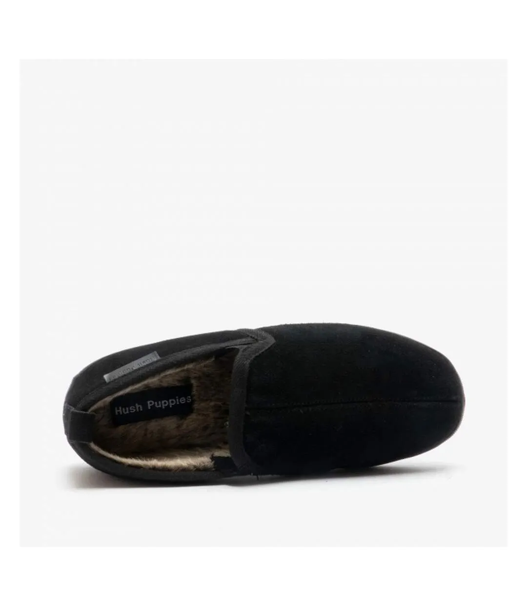 Hush Puppies Mens Arnold Slip On Leather Slipper (Black) - UTFS6648