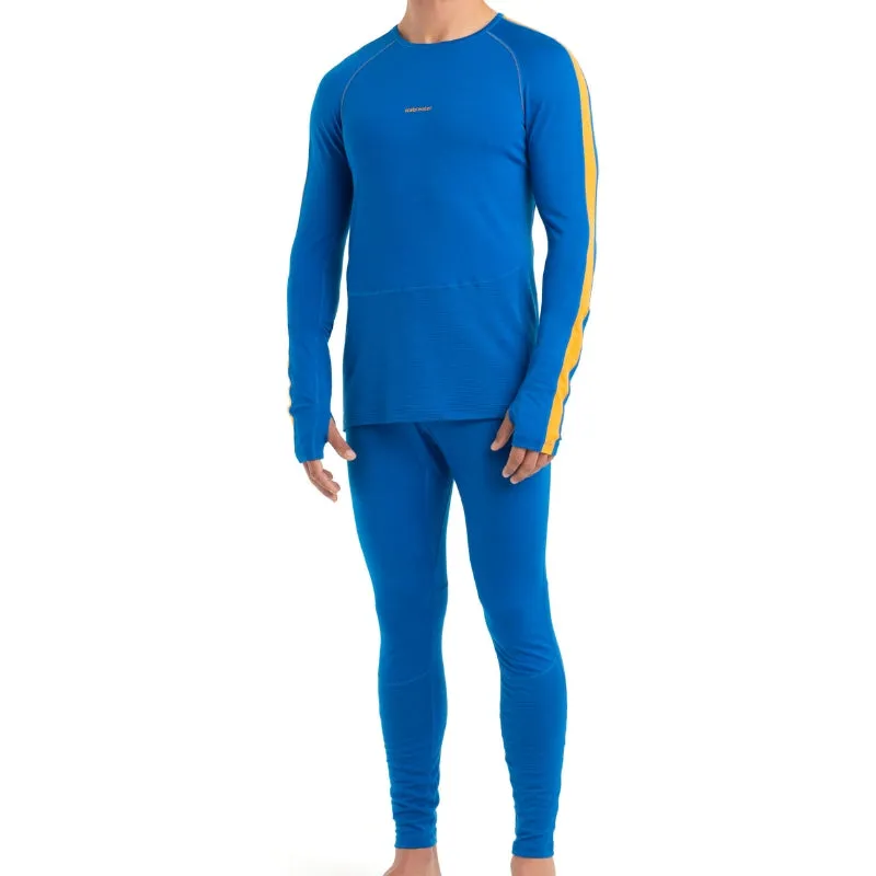 icebreaker Merino Base Layer Men's 200 Zoneknit Leggings Thermal Bottom - Lazurite