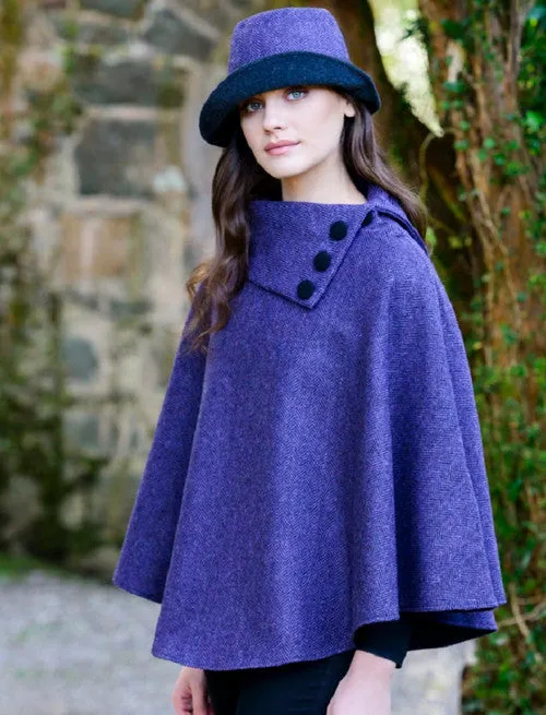 Irish Tweed Tartan Poncho [ 11 Colors ]