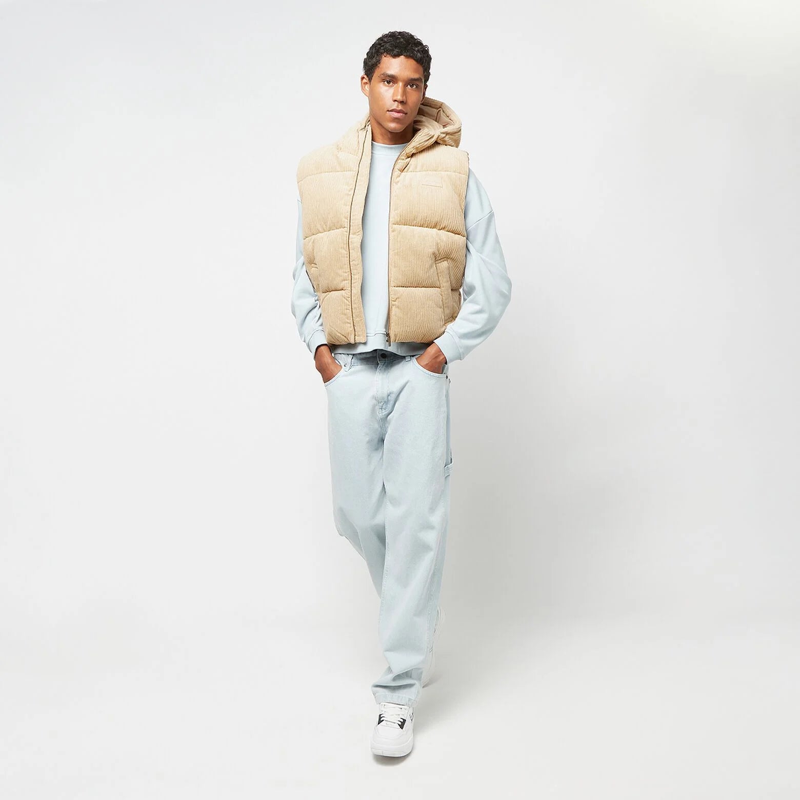 Karl Kani Rubber Signature Corduroy Puffer Vest