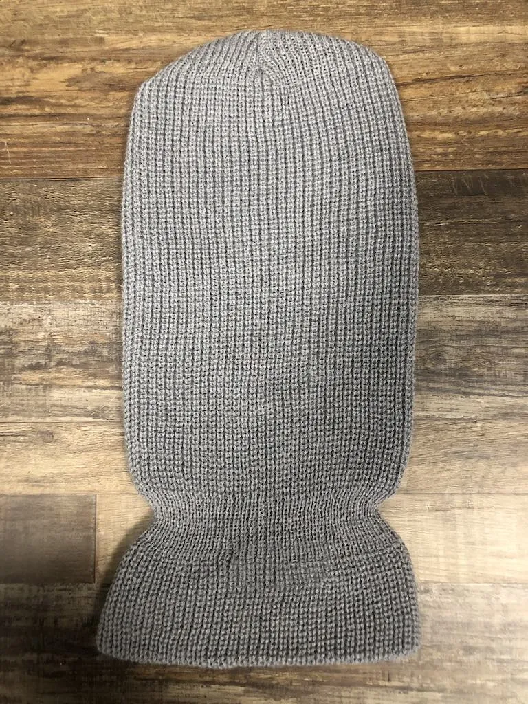 Light Gray 3 Hole Ski Mask | Blank ski masks for embroidery | Ski mask with nothing on it