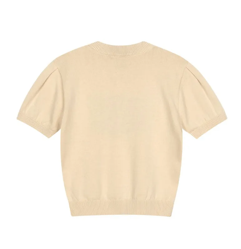 Marithe + Francois Girbaud  |[MARITHE]★W CLASSIC LOGO HALF KNIT