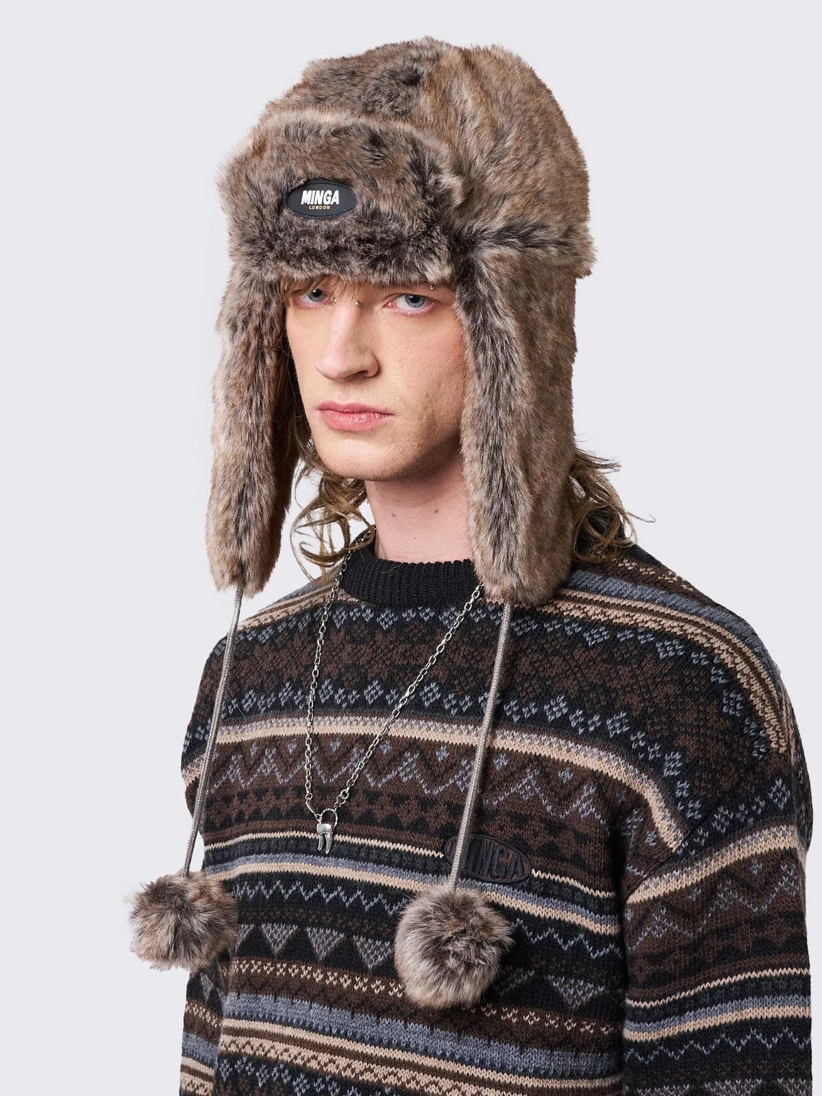 Masha Fluffy Trapper Hat