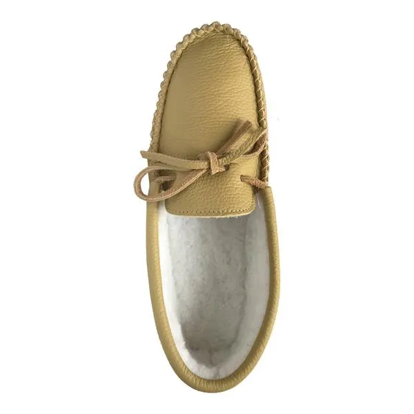 Men's Fleece Lined Leather Moccasins